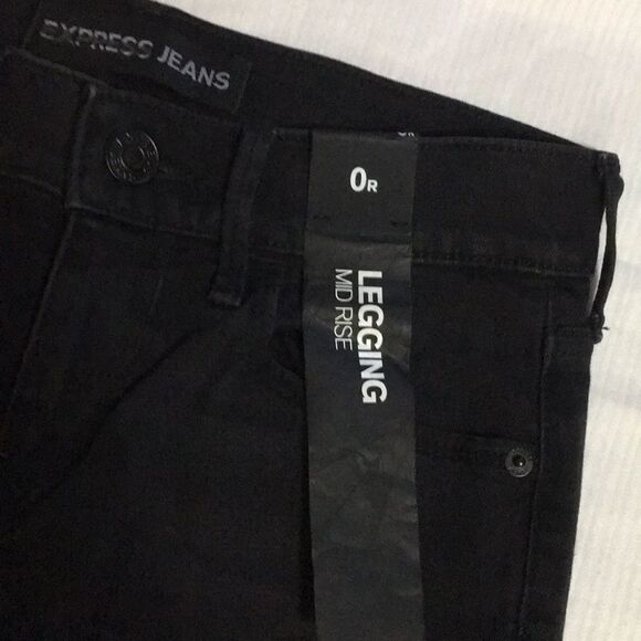 Express Distressed Leggings Size 0/R - Picture 2 of 8